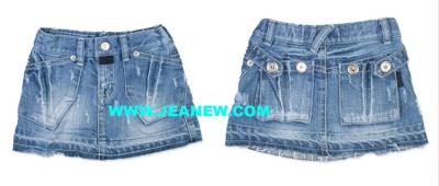 KN8-108 Kid `s Jean Skirt (KN8-108 Kid `s Jean Skirt)