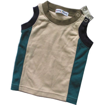 Round Collar T-Shirt Without Sleeve (Round Collar T-Shirt Without Sleeve)