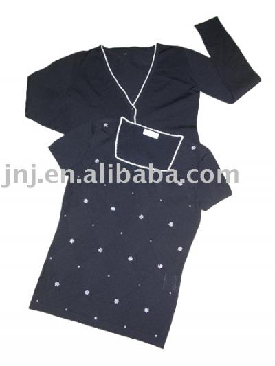 Lady`s 2-piece set with bead JJ022503 (Lady`s 2-piece set with bead JJ022503)