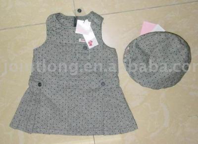 IGD1093 Baby`s Dress, Fabric: wool/acylic/poly 5/60/35 (IGD1093 малыша платья, ткани: шерсть /  ylic / Poly 5/60/35)