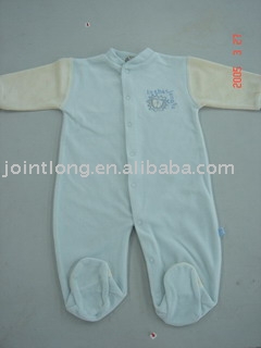 velvet baby romper (velvet baby romper)