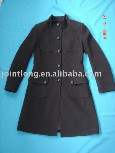 P9069 Ladies` Coat (80% wool 20% polyester 540g/mt) (P9069 Ladies` Coat (80% wool 20% polyester 540g/mt))