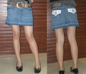 jean skirt