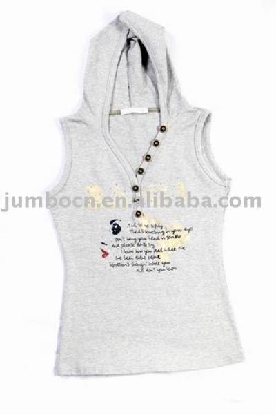 Ladies` hoody vest (Ladies` hoody vest)