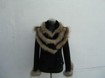 fur garment with fur scarf, fur cape (fur garment with fur scarf, fur cape)