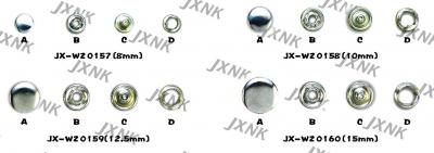 five prong type snap button (cinq volet de type bouton Snap)