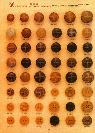 leather imitated buttons (leather imitated buttons)