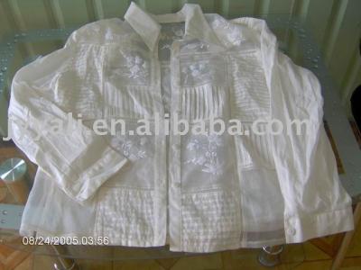 Ladies` Cotton %26 Silk Shirt (Дамские 26% хлопок шелковой рубашке)