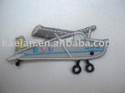 (71284)Airplane Embroidered badge ((71284) Flugzeug Gestickte Abzeichen)