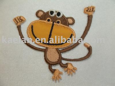(76162)monkey Embroidered badge ((76162) singe écusson brodé)