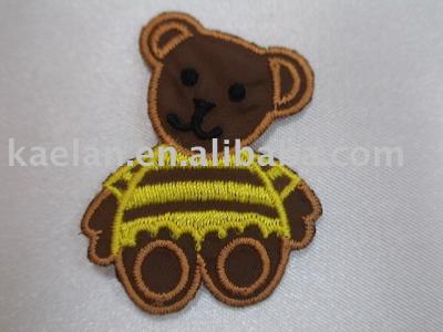 (71222) Bear Embroidered badge ((71222) Bear Gestickte Abzeichen)