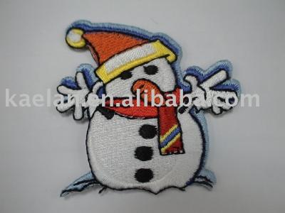 (71369)Snowman Embroidered badge ((71369) Snowman écusson brodé)
