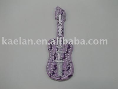 (71380)Guitar Embroidered badge ((71380) Guitar écusson brodé)