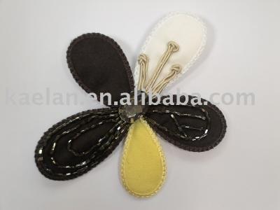 (75090)Flower hand sewn badge ((75090) Цветы стороны шитые Badge)