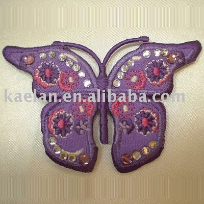 (75026)hand sew plastic crystal Butterfly ((75026) Сдают шить пластический кристалл бабочка)