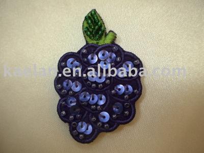 (75021) Grape hand-sew badge ((75021) Виноградная ручного шитья Badge)