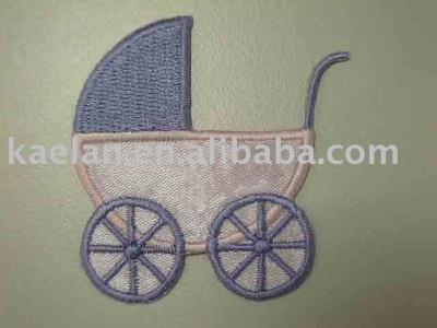 baby carriage Embroidered badge (Baby écusson brodé transport)