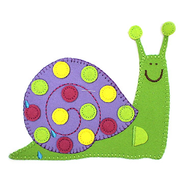 Embroidered Snail Patch (Вышитый Улитка Патч)