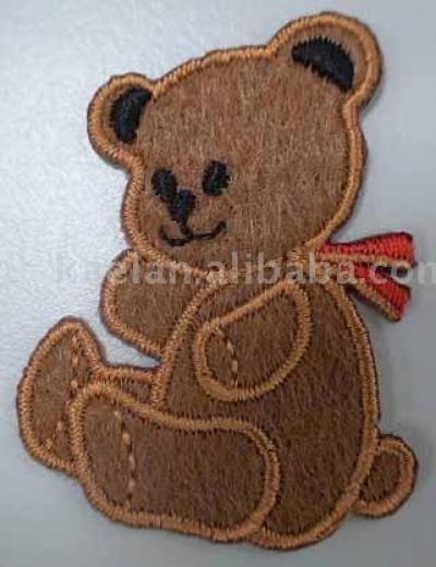 bear Embroidered badges (медведь Вышитая Значки)