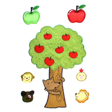 Embroidered Cute Farm Patches (Вышитый Cute Ферма Патчи)