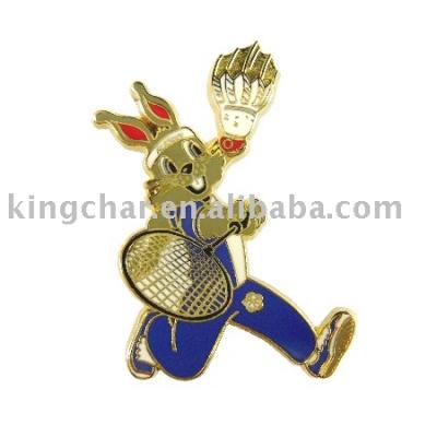 zinc alloy imitation hard enamel lapel pin, badge, emblem