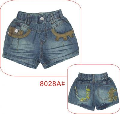 children short jeans 8028A# (Kinder kurze Jeans 8028A #)