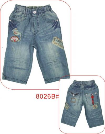 children short jeans 8026B# (Kinder kurze Jeans 8026B #)