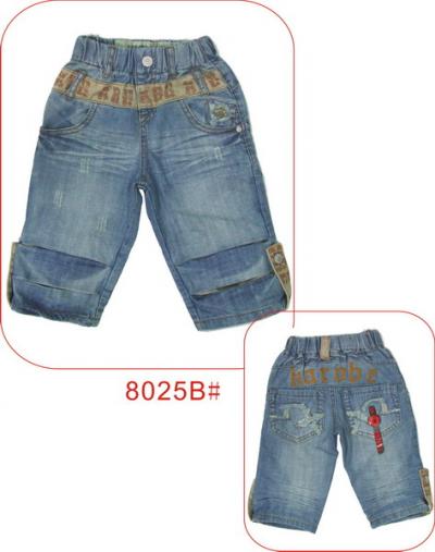 children short jeans 8025B# (Kinder kurze Jeans 8025B #)