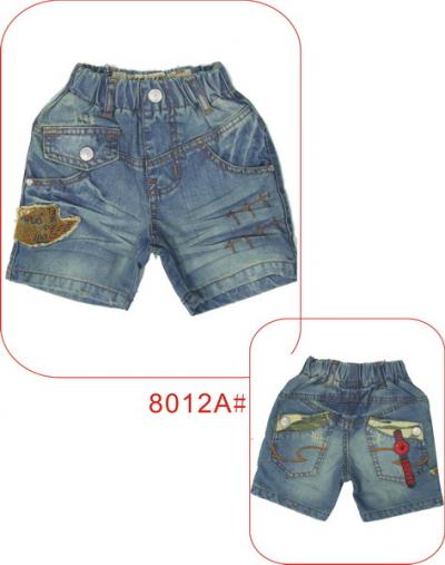 children short jeans 8012A# (дети краткое джинсов 8012A #)