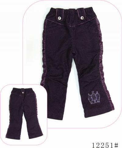 girl`s corduroy pants 12251# (girl`s corduroy pants 12251#)