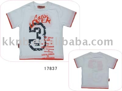 boy short sleeve round neck t-shirt (boy short sleeve round neck t-shirt)