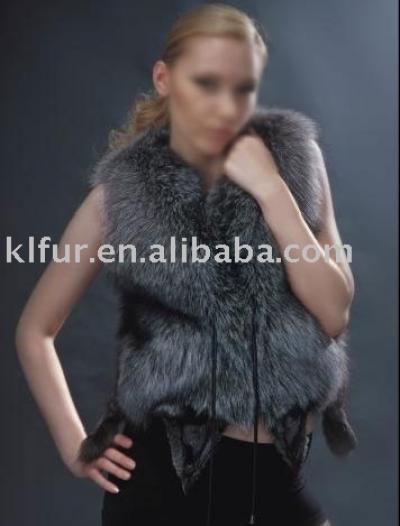 Silver Fox fur Vest (Silver Fox Pelz Vest)