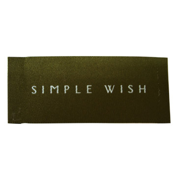 woven label (étiquette tissée)