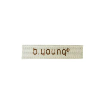 woven label (étiquette tissée)