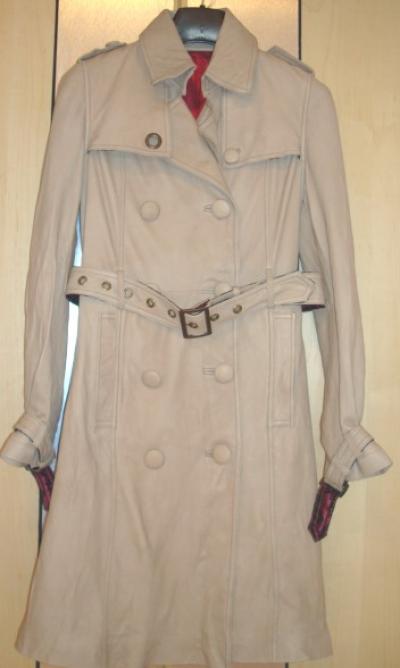 lady lamb leather long coat (Lady long manteau en cuir d`agneau)