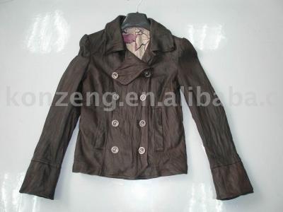 lambskin creased fashion ladies coat (пальто из овчины creased моде дамы)