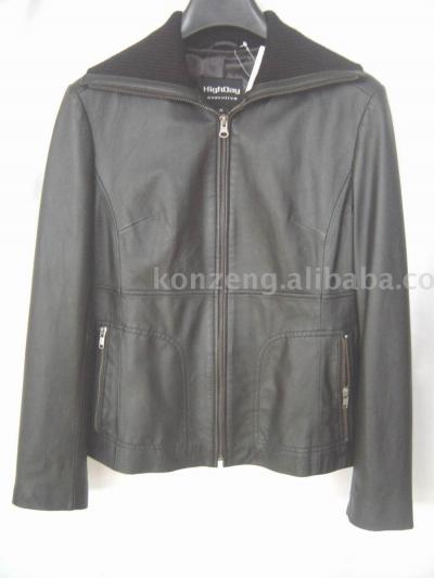 leather coat (leather coat)