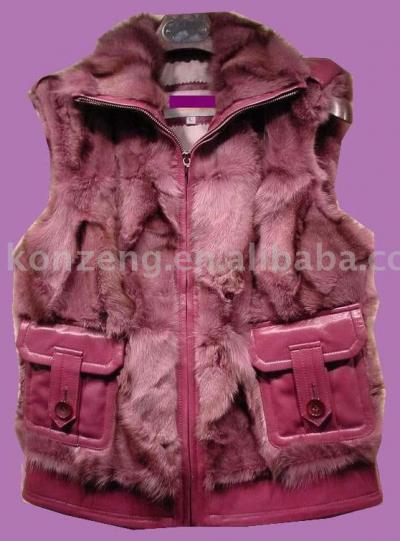 sheepskin with fur Waistcoat (овчины с меховой жилет)