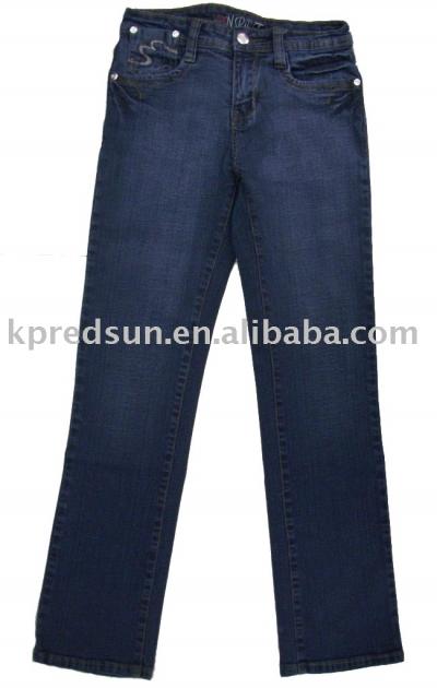 girls` denim pants (girls` denim pants)