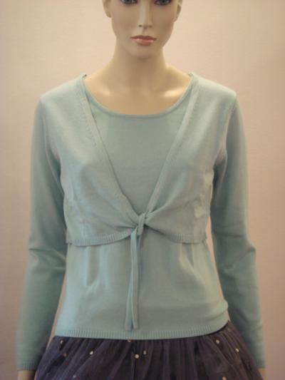 Knot-front ladies` cashmere and silk sweater (Knot-передний Дамские кашемировые свитера и шелковые)