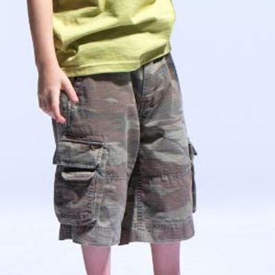 Camel print cargo pocket bermuda pants (Camel print cargo pocket bermuda pants)