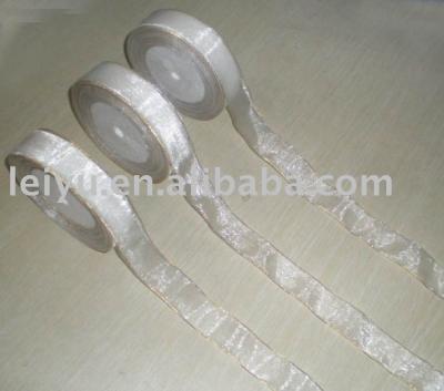Organza ribbon with gold edge (Organza лента с золотым обрезом)