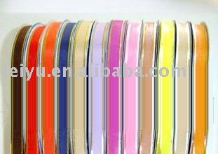 satin ribbon with silver edge (Атласные ленты с серебряной край)