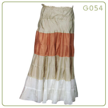 Silk Multicolors Skirt (Jupe en soie Multicouleurs)