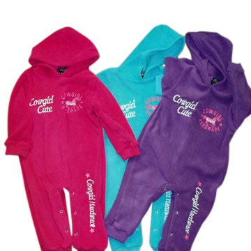 Baby Fleece Rompers