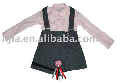 100% cotton girl`s suit of spring (100% cotton girl`s suit of spring)
