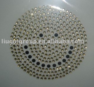 crystal sticker glued on washcloth or clothes sticker (Crystal Sticker verklebt auf Waschlappen oder Kleidung Aufkleber)
