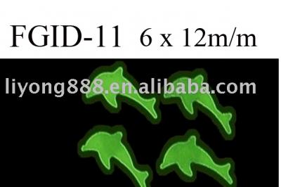 Glow in the dark sequin (Glow in the dark Pailletten)