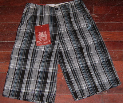 Mens Yarn Dyed Shorts (BS7053A) (Mens fils teints Shorts (BS7053A))