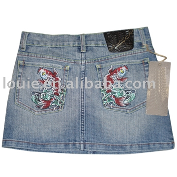 Ladies` Jean Skirts (Ladies` Jean Skirts)